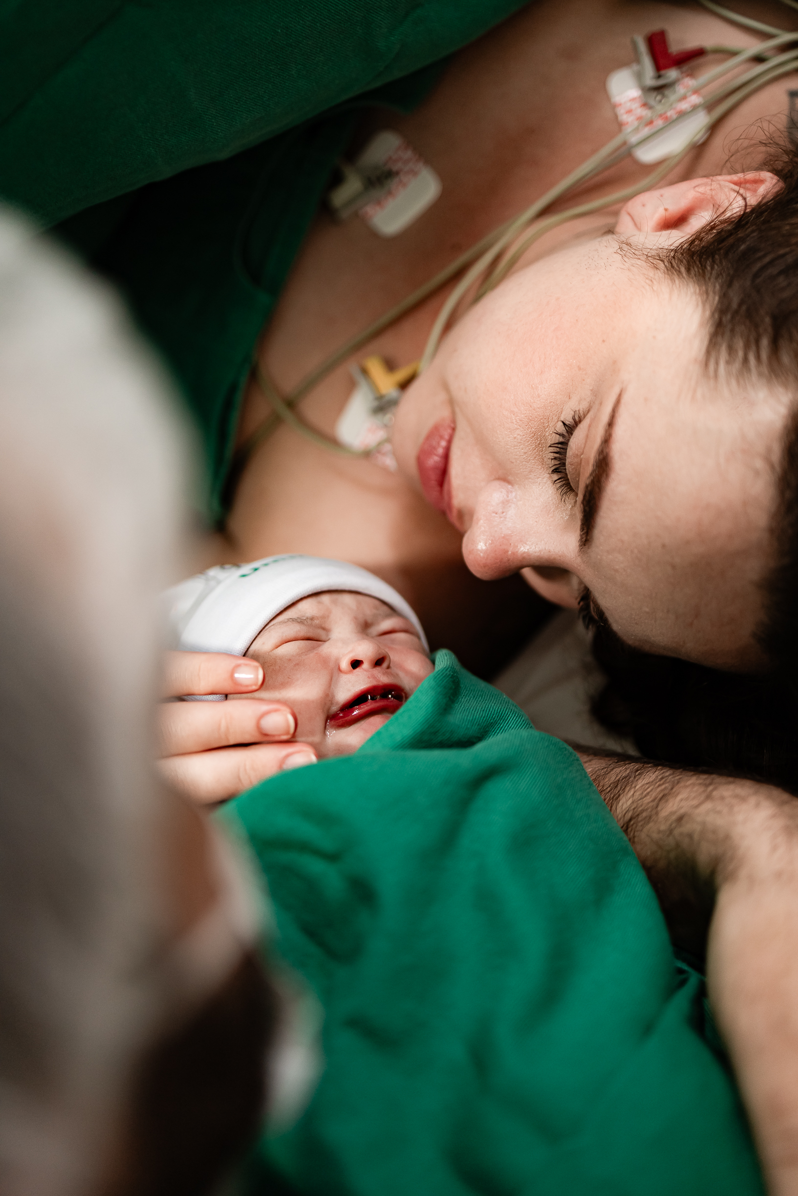 Primeiro encontro entre mãe e bebê